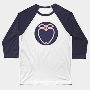 Pink Apple Baseball T-Shirt